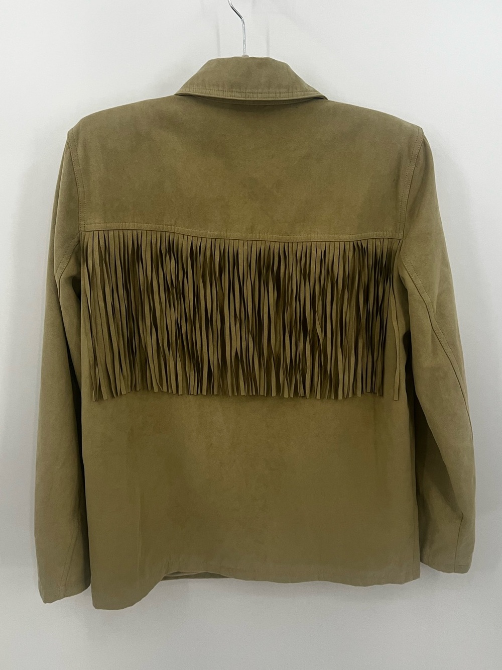 WeWoreWhat Faux Suede Fringe Zip-Front Jacket - Picture 3 of 15